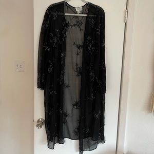 Sheer Beaded Duster